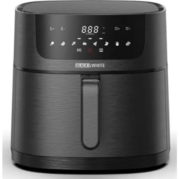 Black & White AF 085 SD Square Shape Digital Air Fryer, 8.5 Liters Capacity, Black