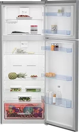 Beko RDNE448M20 B No Frost 2 Door Stainless Steel Refrigerator 408 Liters   Silver