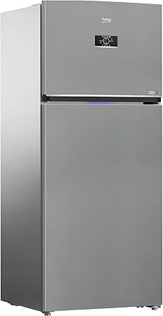 Beko NeoFrost Top Freezer Refrigerator   406 Liters   ProSmart Inverter Motor   Harvest Fresh Technology   Dairy Compartment   Digital Touch Control Tact Display   RDNE455M20 BIDS