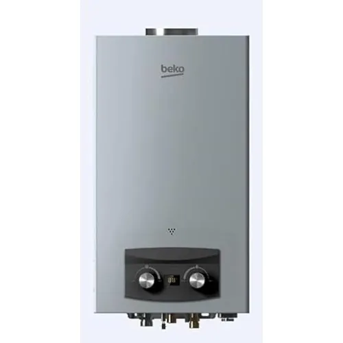 Beko GAS Water HEATER 10 LITRE With Digital Adaptor Silver Model BGWH 10LS