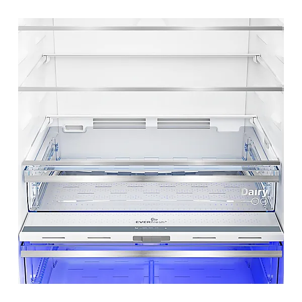 Beko 477 Liters Refrigerator   Double Doors   Harvest Fresh   Inverter Motor   Water Dispenser   Digital Control   B3RDNE500LD B (Brushed Silver)