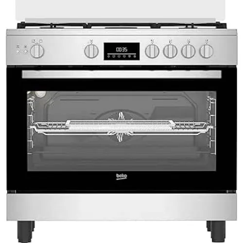 Universal Gas Range 5 Burners 90cm Stainless Steel Fan