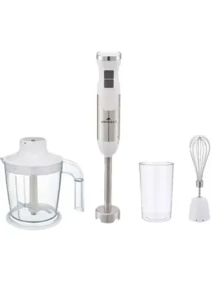 Black and White Hand Blender 8*1, 400 Watt, 600 ml, White Pink, B 1712