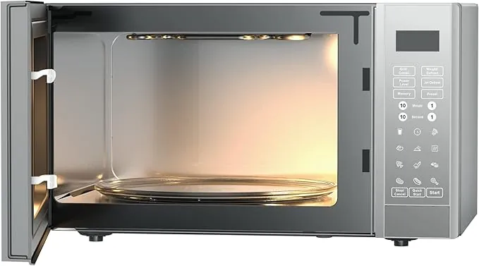 Beko 900W Digital Microwave with Grill, 30 Liter Capacity, Control, Silver