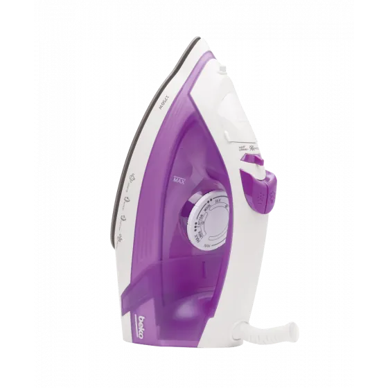 Beko Steam Iron, 220 mL, 1800 Watt, White and Violet   SIM3617