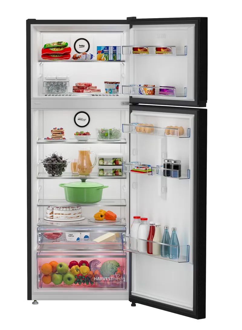 RDNE455M20XBIDB: Fridge Freezer (Freezer Top, 70 cm) RDNE455M20XBIDB black