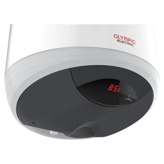 Olympic Electric Hero Plus Digital Electric Water Heater, 50 Liters   White and Grey