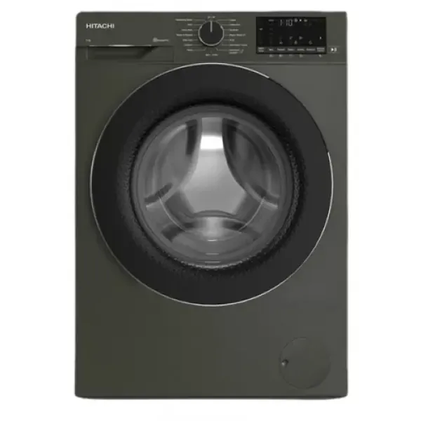 HITACHI Washing Machine 8 kg 1400 rpm Inverter with Steam Gray BD 80YFVEM