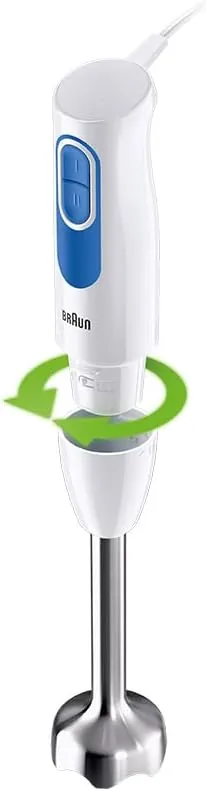 Braun MultiQuick Hand Blender with Easy 2 Speed Control and 600ml BPA Free Beaker – MQ20001MWH